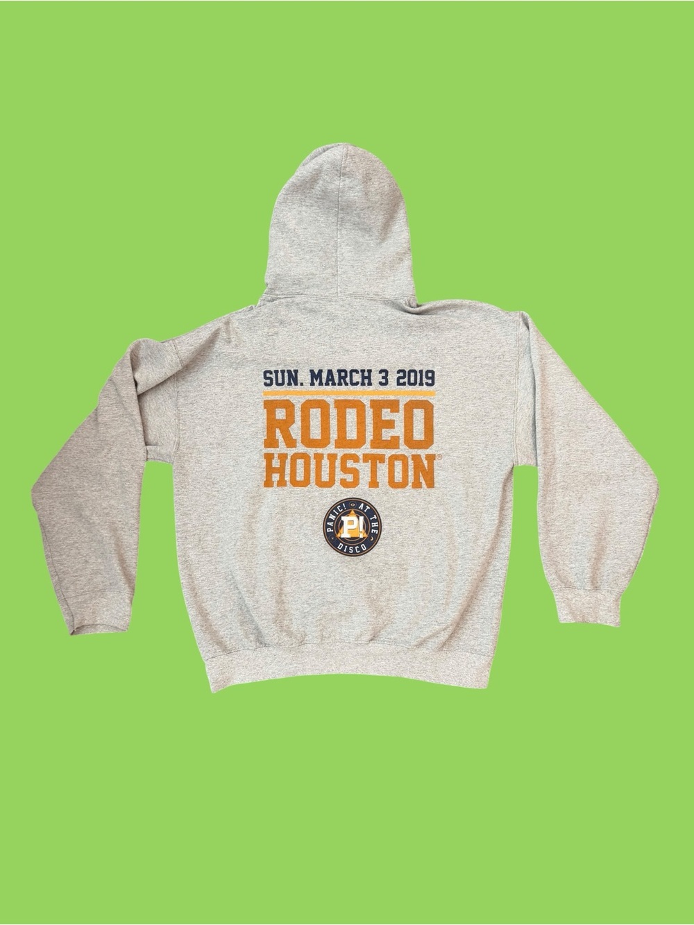 RARE 2019 Panic At The Disco Houston Rodeo Hoodie Official Merch Size Large